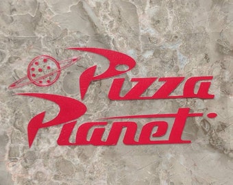 Pizza Planet Inspired Iron On Vinyl Decal Transfer