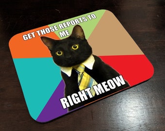 Funny Work Office Cat Mousepad