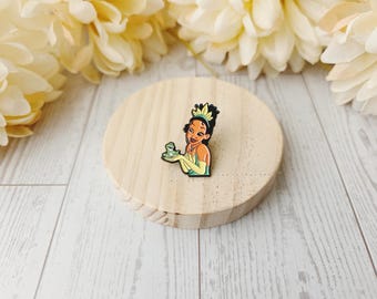 Pin de Tiana de La Princesa y el Sapo / Accesorios para pines de 2,5 cm