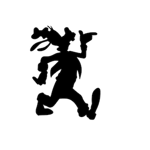 Goofy Silhouette | Vinyl Adhesive Decal | Car Decal | Window Decal | Wall Decal | Laptop Decal