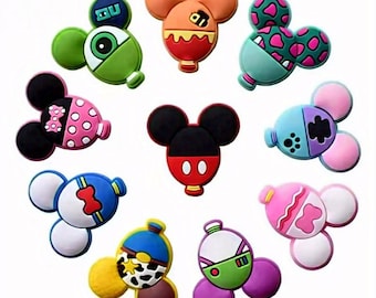 Mickey's Charm Squad - Colorful Disney Charms - Croc Charm Set of 10