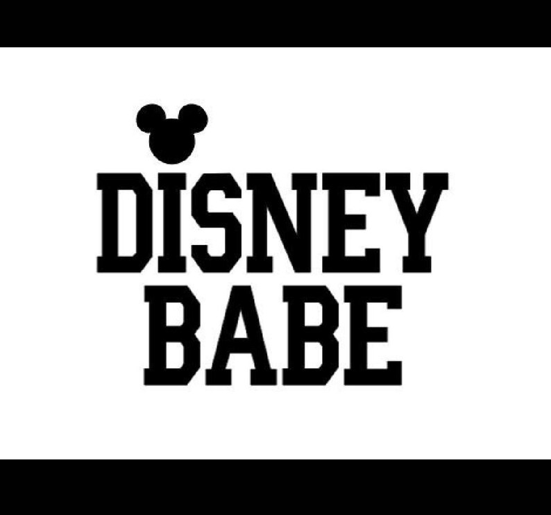 Disney Babe | Iron On Vinyl Decal Heat Transfer image 1