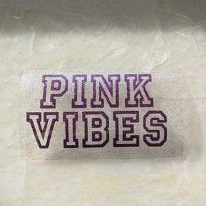 VS Love Pink Iron-on Heat Transfer Vinyl Decal 