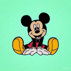 Mickey Mouse Enamel Pin Brooch