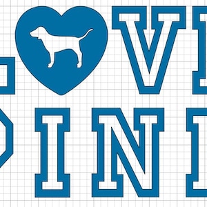 VS Love Pink - Iron-On Heat Transfer Vinyl Decal