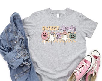 Sweet and Spooky Halloween / Girls Halloween / Retro halloween Tee Shirt / Girls halloween Tee / kids halloween / boo shirt / girls spooky