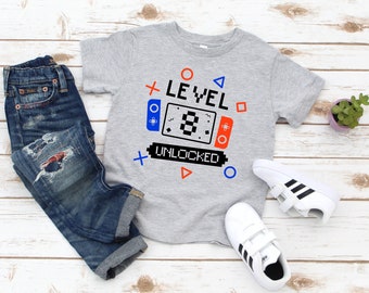 Boys Eighth Birthday Shirt / Boys Gamer 8th Birthday / 8th Birthday Shirt / Boys 8th Birthday / Eight Birthday Tee / Gaming Birthday Shirt