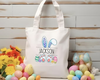 Sacola de Páscoa personalizada para crianças, Sacola de presente de Páscoa fofa, Presentes para crianças para a Páscoa, Cestas de Páscoa personalizadas, Sacola de caça aos ovos de Páscoa para meninos, Sacola de Páscoa