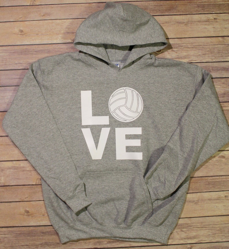 Volleyball Sweatshirt Love Volleyball Sweatshirts Girls Etsy