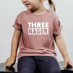 Threenager / girls 3rd birthday shirt / Threenager birthday shirt / Girls Threenager / Girls 3rd Birthday / Girls Third Birthday / Three Tee