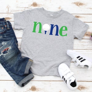 Golf Birthday Shirt / Boys 8th Birthday / 9 Birthday Shirt / Nine Year Old Birthday / Boy Birthday / Golf Birthday Tee / Golf Tee birthday