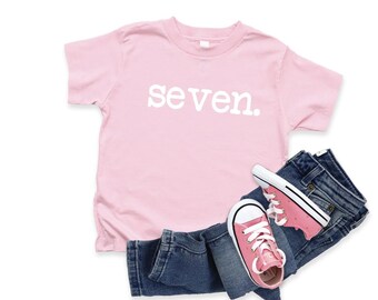 T-shirt pour le 7e anniversaire d'une fille