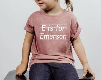 Custom Kids Name School Shirt, First Day Of School, Back To School Shirt, School Shirt Toddler for Boy Girl, Pencil Doodle Name Monogram Tee