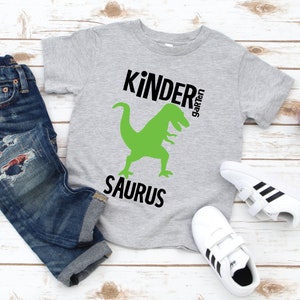 Kindergarten Dinosaur Shirt, Kindergarten Sauraus / School Shirt, Boys Kindergarten Shirt, Boy&#39;s Preschool Shirt, Boys Kinder Tee