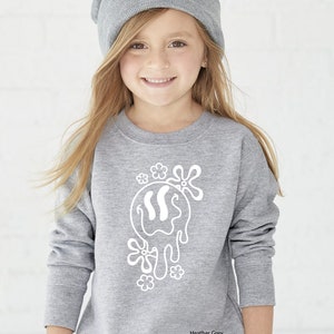 Drippy Smiley Face Sweatshirt / Smile Face Sweatshirt / Smile Face shirt / Kids Smiley face shirts / Smiley Face Kids / Drippy Smiley Face