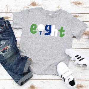 Golf Birthday Shirt / Boys 8th Birthday / 8 Birthday Shirt / Eight Year Old Birthday / Boy Birthday / Golf Birthday Tee / Golf Tee birthday