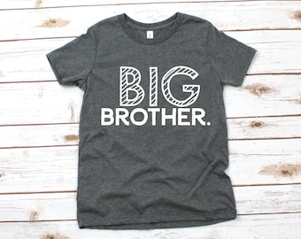 Big Brother Shirt, Baby Announcement, New Big Brother Toddler Shirt, Shirt for Big Brother, New Big Brother