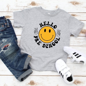 Hello Preschool Tee / Hello preschool shirt / First day of school shirt / Back to school tee / hello pre school / Preschool Shirts