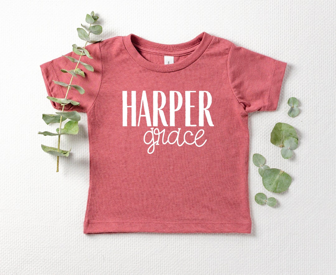 Personalized Girl Name Shirt, Custom Girl Tee, Custom Boy Tee, Boho Girls Name Kids Shirt