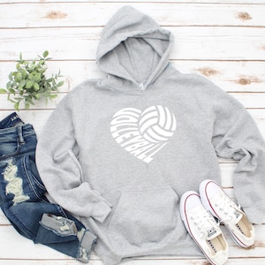 Volleyball Sweatshirts, Love Volleyball Sweatshirt, Girls Volleyball Sweatshirt, Personalized Volleyball Sweatshirt,  Volleyball Sweatshirt