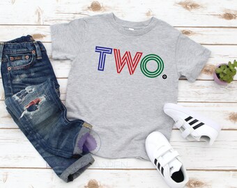 Two Birthday Shirt / Boys Birthday Shirt / Second Birthday Shirt for boys / Boys Birthday Shirt / Second Birthday / 2nd Birthday / Two Tee