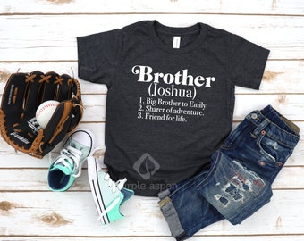 Big brother Shirt / Big Brother T Shirt / New Big Brother / New Baby Announcement / Brother Meaning / Personalized Big Brother Shirt