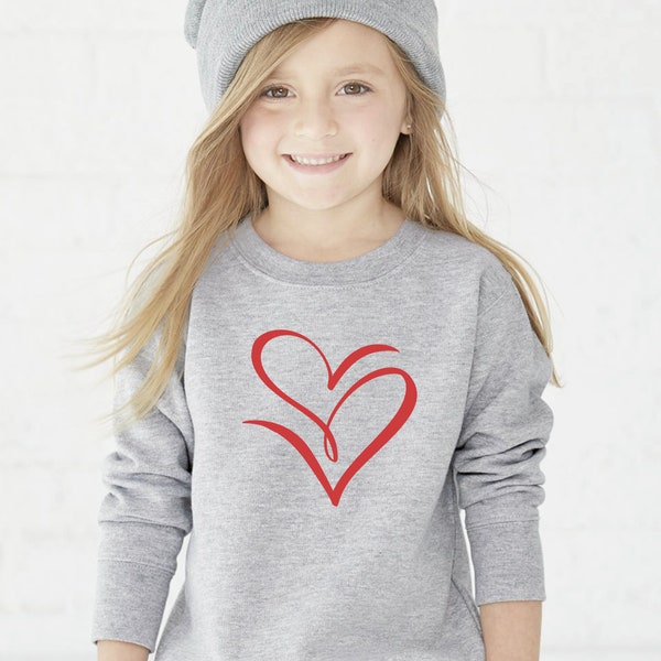 Heart Sweatshirt, Girls Valentine Sweatshirt, Kids Valentine Shirt, Kids Valentine Tee, Kids Valentine, Valentine Tee for kids,