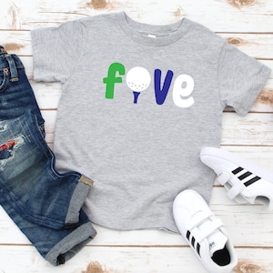 Golf Birthday Shirt / Boys 5th Birthday / 5 Birthday Shirt / Five Year Old Birthday / Boy Birthday / Golf Birthday Tee / Golf Tee birthday t