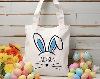 Sacola de Páscoa personalizada para crianças, Sacola de presente de Páscoa fofa, Presentes para crianças para a Páscoa, Cestas de Páscoa personalizadas, Sacola de caça aos ovos de Páscoa para meninos, Sacola de Páscoa