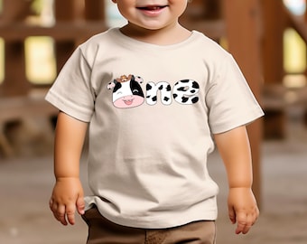 Cow Birthday Shirt / Boys 1st Birthday / 1 Birthday Shirt / One Year Old Birthday / Boy Birthday / cow 1st birthday / cow first birthday