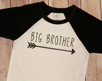 Big Brother Shirt, Big Brother, Pregnancy Reveal Photo Prop, Big Brother raglan Shirt, Big Brother Shirt, Big Brother