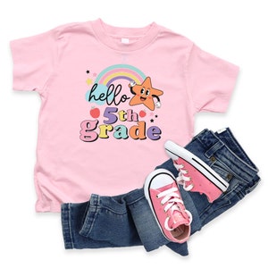 Hello Fifth Grade Shirt / Fifth Grade Shirt / 5th Grade Tee Shirt / Fifth Grade Shirt / Back to school Fifth Grade / Girls 5th Grade