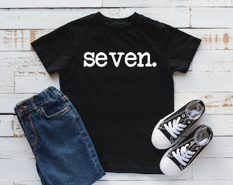 Boys Seventh Birthday Shirt / Boys Seventh Birthday / 7th Birthday Shirt / Boys 7th Birthday / Seven / Seven Birthday / 7th birthday