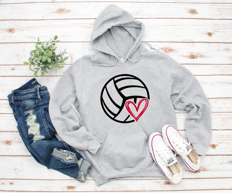 Volleyball Sweatshirt Love Volleyball Sweatshirts Girls Etsy