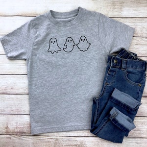 Ghost Tee Shirt / Girls Ghost Tee shirt / Boys Ghost Tee Shirt / kids Halloween tees  / halloween shirt / kids halloween / ghost shirt /