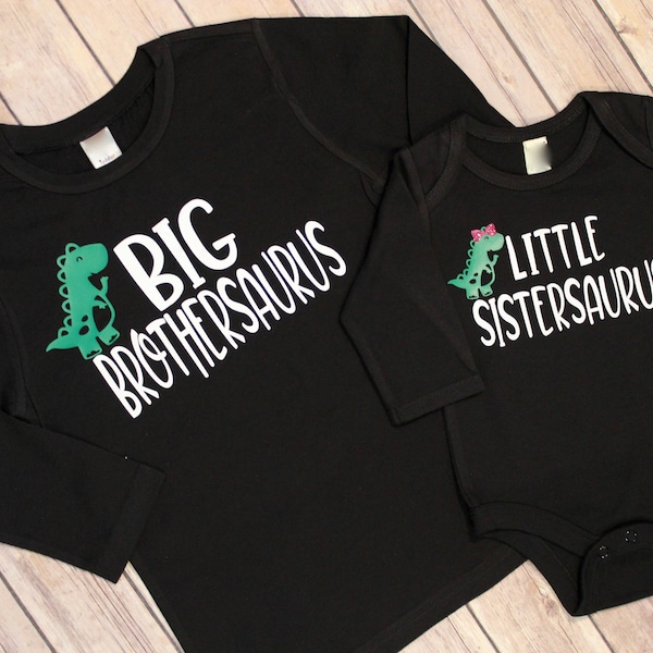 Big Brothersauraus Shirt, Little Sistersauraus Shirt, Dinosaur Shirt, Big Brother Shirt, Dinosaur Shirt, Big Brother , Little Sister Shirt