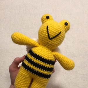 Frog Bee Crochet Plush