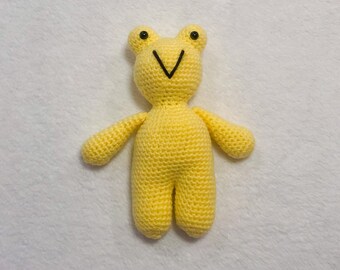 Crochet Yellow Plush Frog