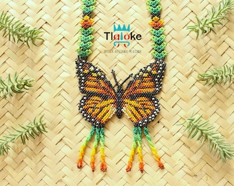 Necklace  Monarch butterfly