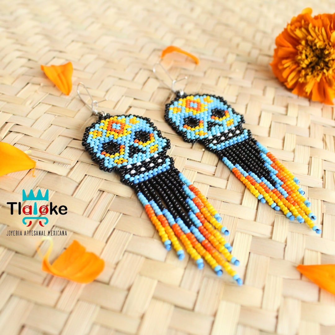 Skull Tzompantli Earrings - Etsy