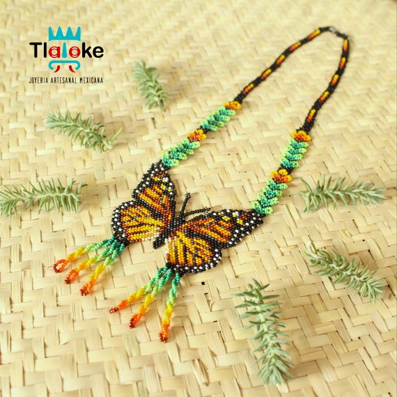 Necklace Monarch Butterfly - Etsy