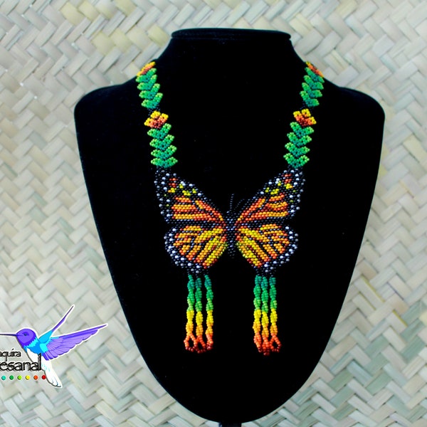 Necklace  Monarch butterfly