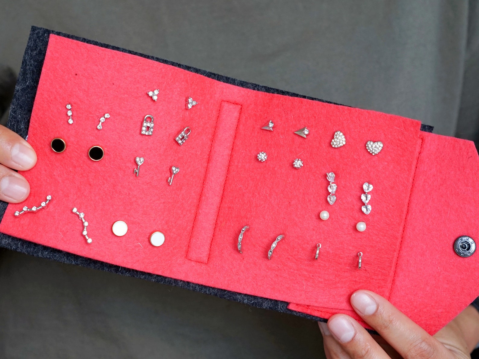 Travel Earring Holder Stud Earring Organizer Earring Storage Etsy