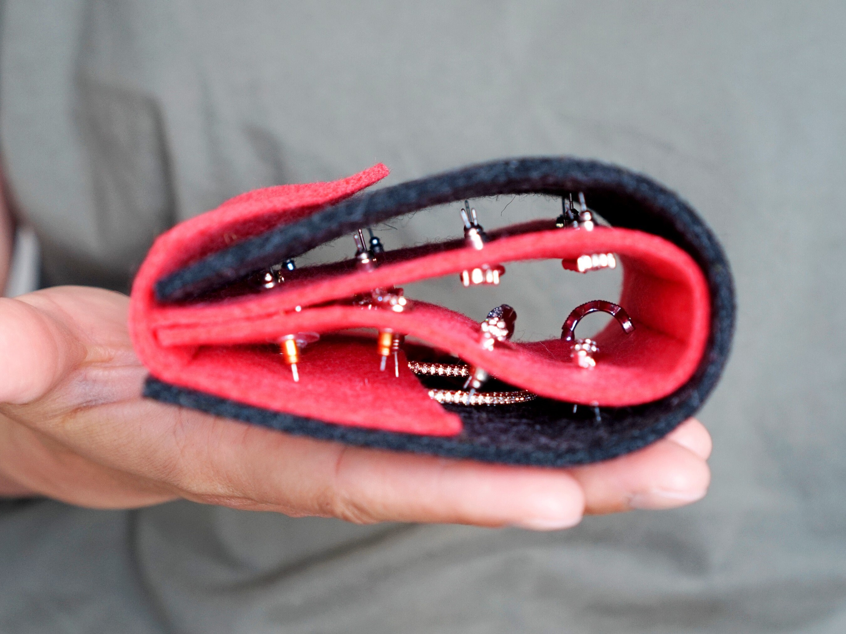 Travel Earring Holder Stud Earring Organizer Earring Storage Etsy