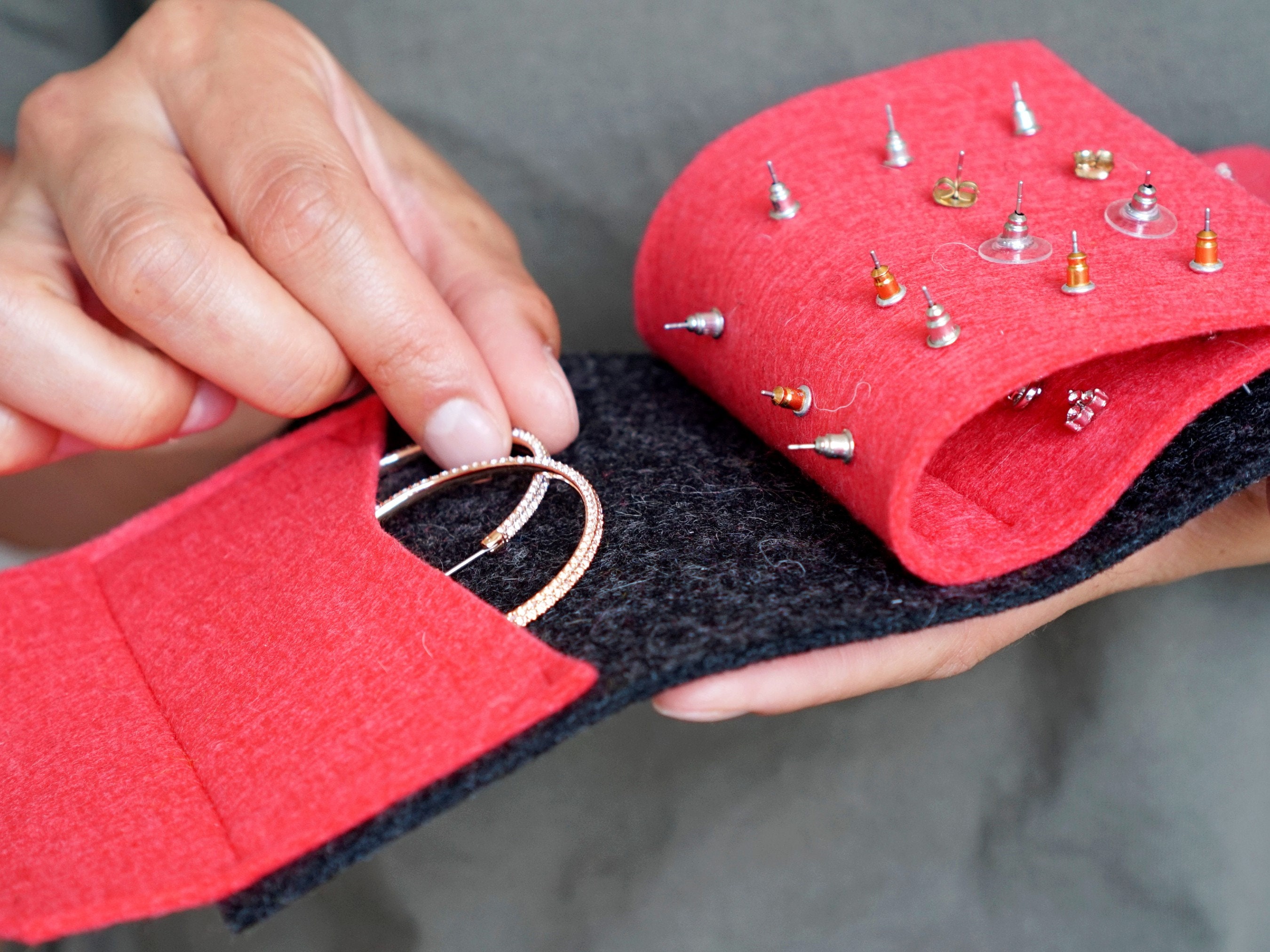 Travel Earring Holder Stud Earring Organizer Earring Storage Etsy