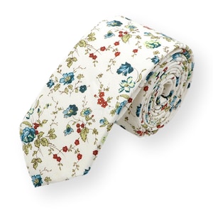 Floral SAGE Men&#39;s necktie, Skinny Necktie, Skinny Tie, Skinny Mens Tie, Skinny tie, cotton Skinny Tie.