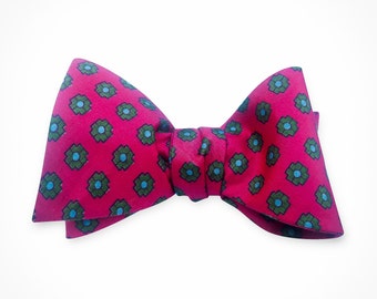 Fuscia Bow tie, Mens Bow tie