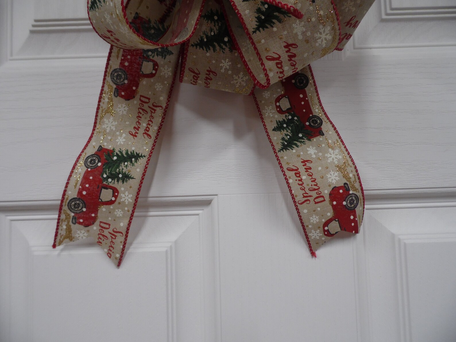 Christmas Mailbox Bow Christmas Bow Winter bow Winter Etsy
