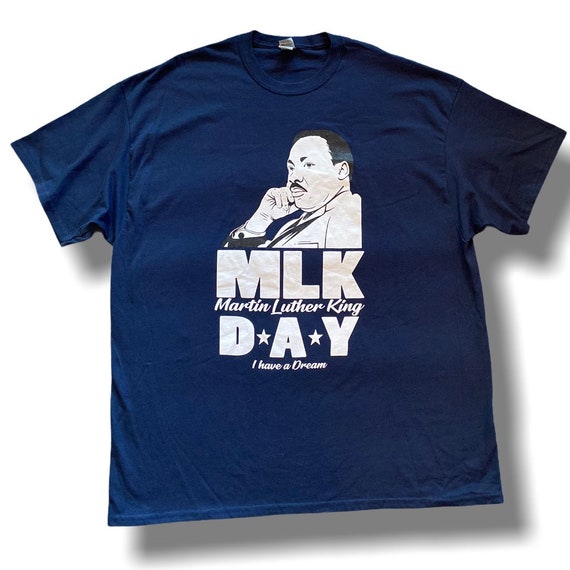 Vintage Martin Luther King Day T-Shirt 90’s Navy … - image 5