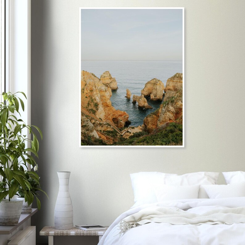 Lagos Portugal Fotografie Druck: Algarve Küste Retro Reise Kunst Bild 13